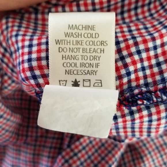 Max studio red white and blue 3/4 sleeve peplum - Picture 5 of 7